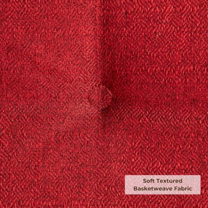 Square Tufted Floor Pillow with Removable Cover, Scarlet, Large (40") - color: Scarlet, size: 40" x 40"