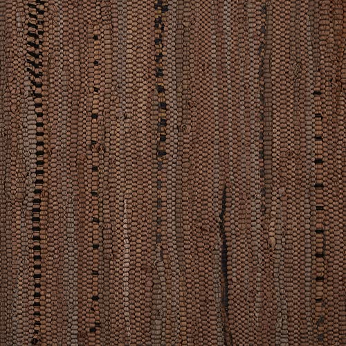 DII Chindi Home Collection Handwoven Multicolor Area Rag Rug, 20x31.5, Leather Brown - color: Leather Brown, size: 1'8" x 2'8" (Rectangular)