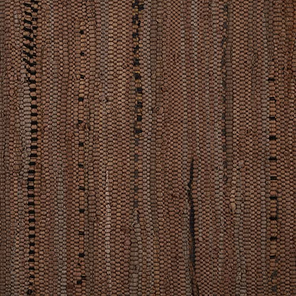 DII Chindi Home Collection Handwoven Multicolor Area Rag Rug, 20x31.5, Leather Brown - color: Leather Brown, size: 1'8" x 2'8" (Rectangular)