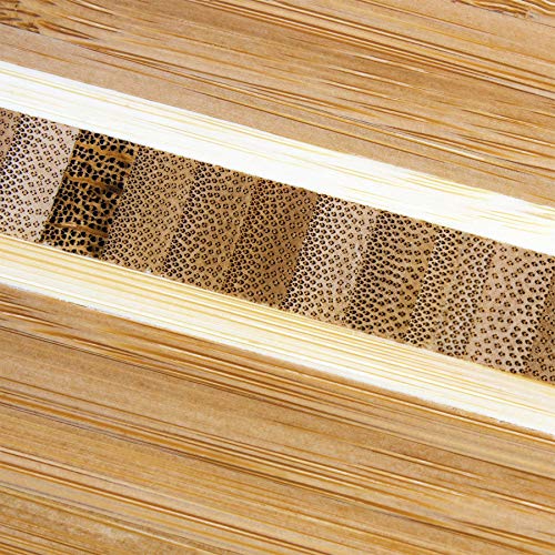 Totally Bamboo Barbados Small Bamboo Cutting Board, 9 x 6.5 Inches | Small cutting board for fruit, vegetables, garnishes, and sandwiches. End-grain bamboo inlay adds standout style. - size: 9"L x 6.5"W