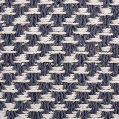 DII Woven Basics Collection 100% Cotton Knit Table Runner, 15x72, French Blue - color: French Blue, size: 15x72"