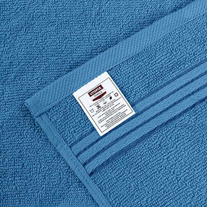 Utopia Towels 12 Pack Premium Wash Cloths, 12x12 in, Electric Blue | Highly Absorbent Soft Feel Lightweight Washcloths - Premium Ring Spun Cotton, Ideal for Bathroom, Spa, Gym & Face - color: Electric Blue