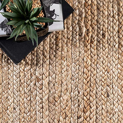 nuLOOM Rigo Natural Solid Flatweave Area Rug, 2' x 4' - color: Natural, size: 2'3" x 4' (Rectangular)