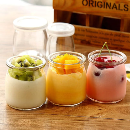 Mini Pudding Jars 60Pack, 3.4 oz Glass Favor Jar with Lids, Candle jars,Yogurt Containers with Lids, Mason Jar,Bath Salt Jars Wedding Favors Honey Pot - color: Glass-60pack-3.4oz