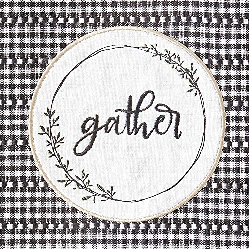 DII Home Sweet Farmhouse Kitchen Collection, Dishtowel Set, 18x28, Black, 4 Count - color: Black, size: Dishtowel Set, 18x28"