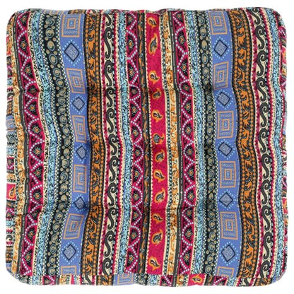 Meditation Floor Pillow, Bohemian Meditation Cushion Meditation Mat, Large Pillows Seating for Adults, Tufted Corduroy Floor Cushion Indian Floor Pillows for Tatami Living Room