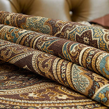 Luxury Vintage Table Runners 108 inches Long 1pc and Same Pattern placemats Set of 6pc