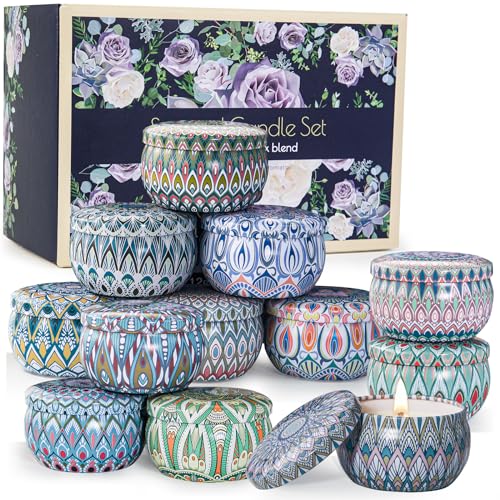Scented Candles Gift Set, 12 Pack Aromatherapy Candles for Women, Candles for Home Scented, 300H Long Burning, Soy Wax Candle Set, Gifts for Mom Women SPA Birthday Anniversary Stocking Stuffers - size: Bulk Value 12-Candle Set
