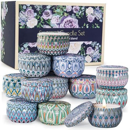 Scented Candles Gift Set, 12 Pack Aromatherapy Candles for Women, Candles for Home Scented, 300H Long Burning, Soy Wax Candle Set, Gifts for Mom Women SPA Birthday Anniversary Stocking Stuffers - size: Bulk Value 12-Candle Set