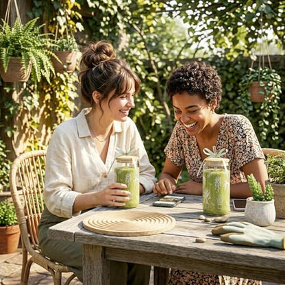 Garden Plant Lovers Gifts Gardening Gifts for Women Plant Lady | Gardeners Glass Cup Coffee Tumbler Mug with Lid and Straw Basket Stuff Present for Mom Birthday, Girls, Teens, 16oz - style: Plant