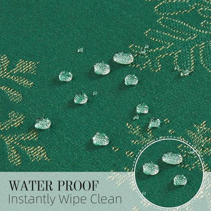 Hunter Gold Jacquard 17x17 Square Polyester Cloth Napkins Set of 8 | Waterproof, Stain Resistant, Shrink Proof, Washable, fabric, Outdoor, Reusable, Dining, Wedding, Kitchen, Party, Christmas - color: Hunter Gold