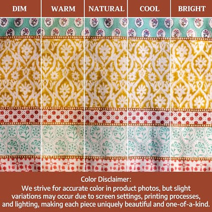 Maison d' Hermine Double Oven Mitts 100% Cotton Double Oven Glove (7"x35") | Heat Resistant BBQ Cooking Gloves with Loop Baking Grilling Kitchen Hotel Home Farmhouse Spring Summer - Provence - color: 002 - Provence, size: 7" x 35" (Double Oven Mitt)