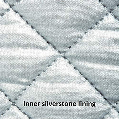 DII Basic Terry Collection 100% Cotton Quilted, Oven Mitt, Aqua, 2 Piece - color: Aqua, size: Oven Mitt