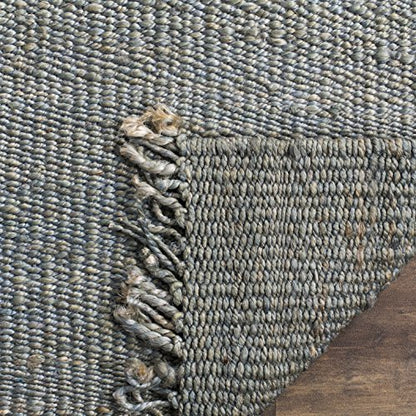 SAFAVIEH Natural Fiber Collection Accent Rug - 3' x 5', Blue, Handmade Boho Fringe Woven Jute, Ideal for High Traffic Areas in Entryway, Living Room, Bedroom (NF368E) - color: Blue, size: 3' x 5' (Rectangular)