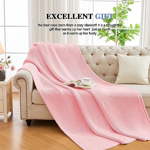 L'AGRATY Knitted Weighted Blanket - 48"x72" 12lbs Cooling Chunky Knit Heavy Blanket for Adults Braided Crochet Throw Thick Cable Yarn Knit Decorative No Beads Evenly Weighted Machine Washable | No Beads Evenly Weighted Machine Washable Chunky Braided Croc
