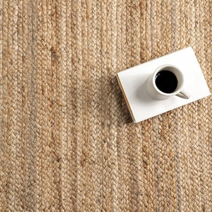 nuLOOM Rigo Hand Woven Farmhouse Jute Runner Rug, 2' 6" x 8', Natural - color: Natural, size: 2'6" x 8' (Runner)