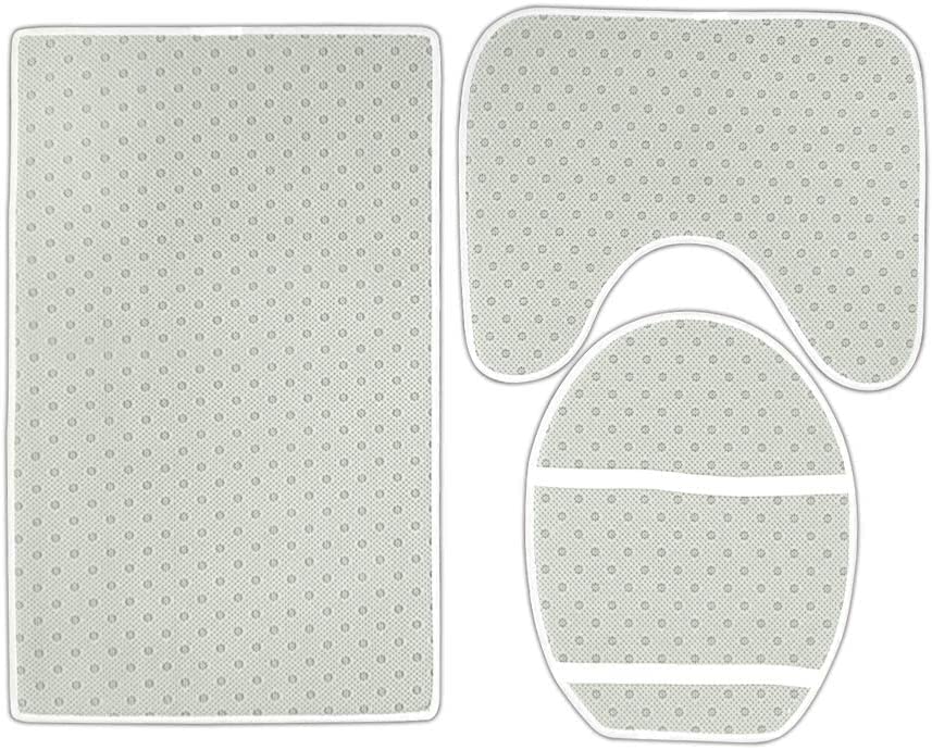Rustic Farmhouse Bath Mat Set, Farm Pink Daisy Floral Flowers and Butterfly on Country Wooden Bathroom Mat Set with Non-Slip Bath Rug, Soft Toilet Lid Cover and Contour Mat, Grey White(Pink) - color: Pink