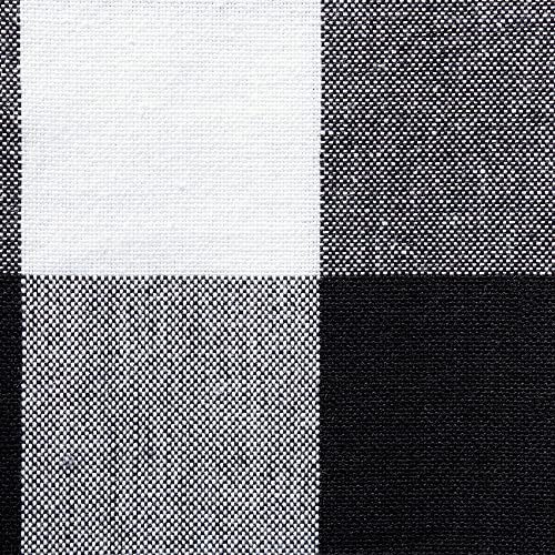 DII Buffalo Check Collection, Classic Farmhouse Cloth Napkin Set, 20x20, Black & White, 6 Piece - color: Black & White, size: 20" x 20" (Set of 6)