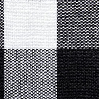 DII Buffalo Check Collection, Classic Farmhouse Cloth Napkin Set, 20x20, Black & White, 6 Piece - color: Black & White, size: 20" x 20" (Set of 6)