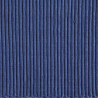 DII Basic Everyday Ribbed Tabletop 100% Cotton, Placemat Set, 13x19, French Blue, 6 Piece - color: French Blue, size: 13x19"