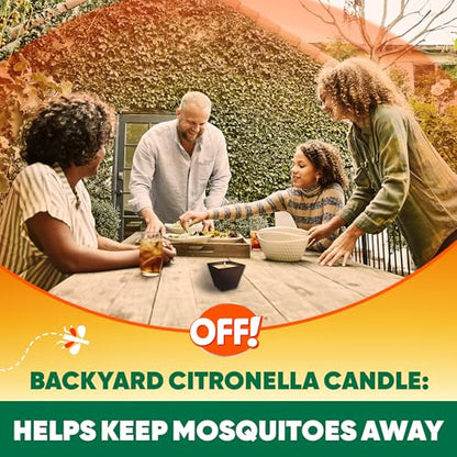 OFF! Backyard Citronella Scented Candle Burns Up to 40 Hours Provides Ambiance and a Gentle Glow for Backyard Outdoor Occasions 18 Ounce (Pack of 1) | camping-lights-and-lanterns - size: 18 Ounce (Pack of 1)