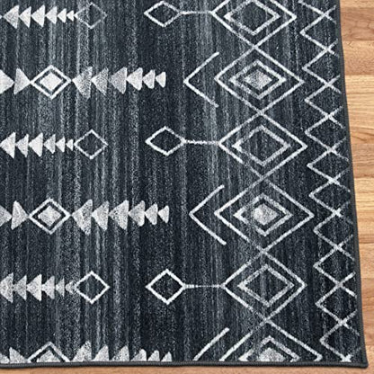 ReaLife Machine Washable Area Rug Runner - Living Room Bedroom Bathroom Kitchen Entryway Office - Padded Low Pile Stain Resistant Premium - Geometric Moroccan Diamond - Jace 2'6" x 6' - color: Jace, size: 2'6" x 6' (Rectangular)