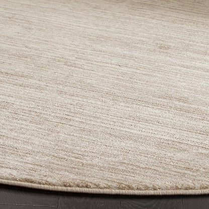SAFAVIEH Vision Collection Area Rug - 6'7" Round, Cream, Modern Ombre Design, Non-Shedding & Easy to Clean, Ideal for Living Room, Bedroom, Dining Space (VSN606F) - color: Creme, size: 6'7" (Round)