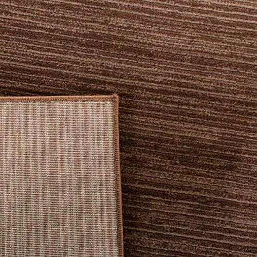 SAFAVIEH Vision Collection Area Rug - 4' Round, Brown, Modern Ombre Design, Non-Shedding & Easy to Clean, Ideal for Living Room, Bedroom, Dining Space (VSN606E) - color: Brown, size: 4' (Round)