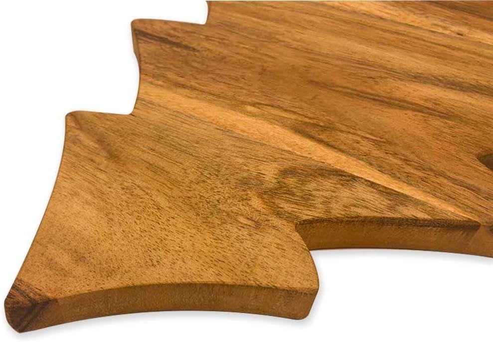 Sophia Art 100% Acacia Wooden Chopping Board, Butcher Block for Vegetables, Cafe and Restaurant, Serving Board,Charcuterie Board Cutting Board, Brown (Tree with Grooves, 11"L x 9.75"W) - color: Tree with Grooves, 11"L x 9.75"W
