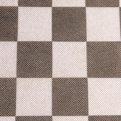 Household Essentials Fabric Storage Bins 6 Piece Set, Checkerboard White and Black