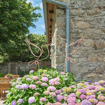 Hummingbird Decorative Garden Stakes Set of 2,Hummingbirds Metal Wire Decor | Decorative plant stakes 23.6 x 6.7 inches,Decorative Stakes for Flower Pots, Planters, and Flower Beds