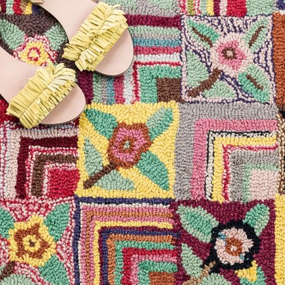 Dash & Albert Gypsy Rose MulticolorWool Runner Rug, 2'6"x8' | , , Floral & Paisley Pattern - size: 2'6" x 8' (Runner)