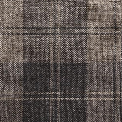 AAAAAcessories D-Shaped Chair Cushions, 2" Thick Dining Chair Pads with Ties and Removable, Machine-Washable Cover, 17" x 16", Set of 2, Brown Checkered - color: Brown Checkered, size: 2 Count(Pack of 1)