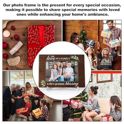 YSTEP Family Picture Frame - Adoption Gifts for Adoptive Parents, Wood 4x6 Photo Frame for Desk Display-B15 - style: Style 2