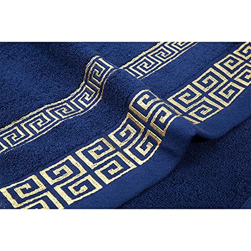 100% Cotton Highly Absorbent Embroidered Towels 3-Piece Towel Set Hotel Bath Towel, 1 Bath Towels, 2 Hand Towels Extra Thick Beach Bath Towels