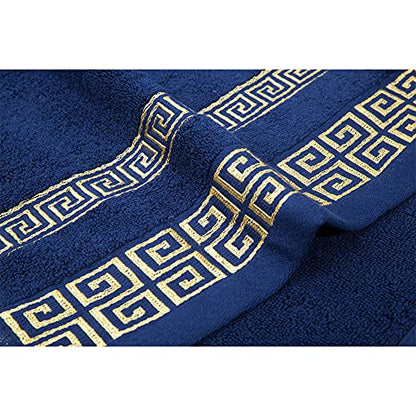 100% Cotton Highly Absorbent Embroidered Towels 3-Piece Towel Set Hotel Bath Towel, 1 Bath Towels, 2 Hand Towels Extra Thick Beach Bath Towels