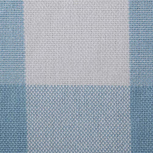 DII Buffalo Check Collection, Classic Farmhouse Cloth Napkin Set, 20x20, Light Blue & White, 6 Piece - color: Light Blue & White, size: 20" x 20" (Set of 6)