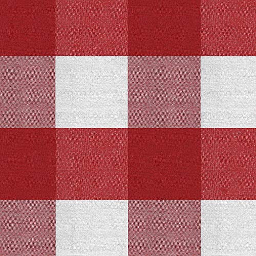 Encasa XO Pot Holders, Quilted Kitchen Hot Pads 8"x8" Buffalo Red Checks | 100% Eco-Friendly Cotton | Thick Cotton Padding Insulation | Convenient Hanging Loop | Set of 2 - color: Buffalo Red Checks