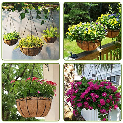 Heybe 16 Inch Hanging Basket Chain with Hooks for Pot Planters, Bird Feeders, Lanterns and More - size: 16 inches, style: 3 point