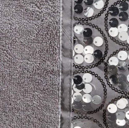 Zahari Home Sinatra 3 Piece Bathroom Towel Set Bath Towel Hand Towel Wash Cloth Absorbent, Silver - color: Silver