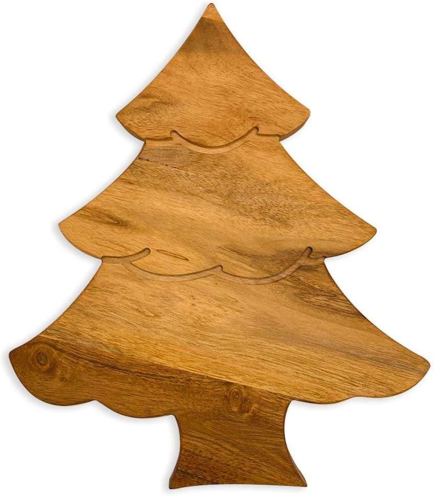 Sophia Art 100% Acacia Wooden Chopping Board, Butcher Block for Vegetables, Cafe and Restaurant, Serving Board,Charcuterie Board Cutting Board, Brown (Tree with Grooves, 11"L x 9.75"W) - color: Tree with Grooves, 11"L x 9.75"W