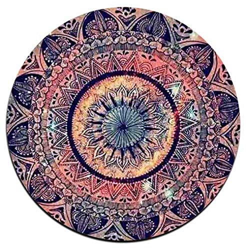 Mandala Pattern Round Coaster Set - Made of Recycled Rubber - Set of 4 - color: Mandala Pattern
