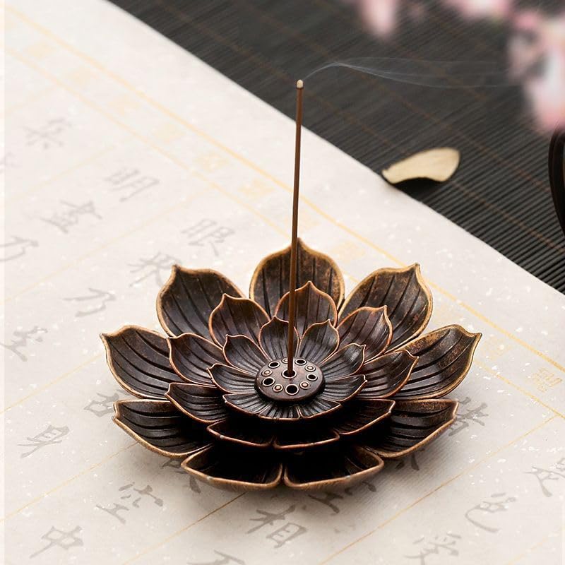 Incense Holder with Incense Stick Tray,Multi-Functional Incense Burner and Stick Holder Combo (9, Black) - color: Nine Black