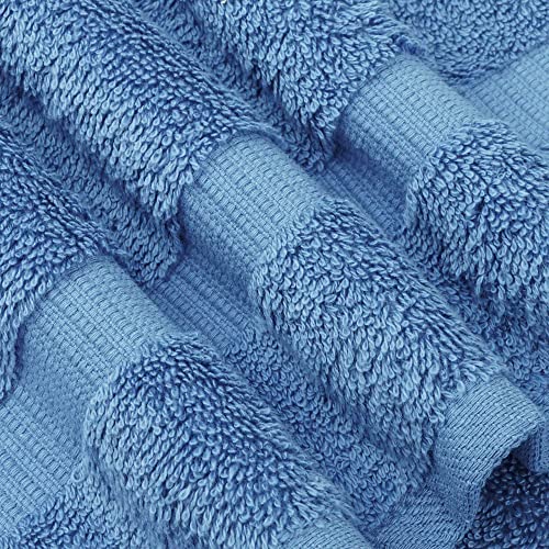 Chakir Turkish Linens | Hotel & Spa Quality 100% Cotton Premium Turkish Towels | Soft & Absorbent (6-Piece Hand Towels, Wedgewood) - color: Wedgewood