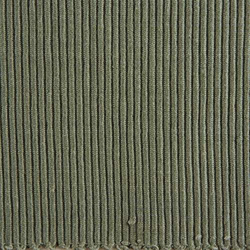 DII Basic Everyday Ribbed Tabletop 100% Cotton, Placemat Set, 13x19, Artichoke, 6 Piece - color: Artichoke, size: 13x19"