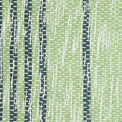 DII Woven Rag Rug Collection Recycled Yarn Variegated Rustic Stripe, 2x3', Hunter Green - color: Hunter Green