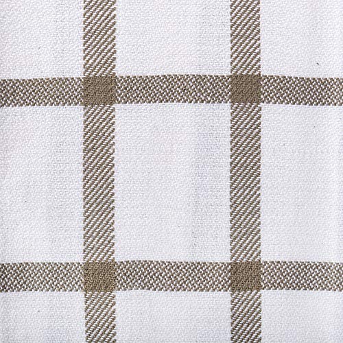 DII Assorted Woven, Kitchen Dishtowel Set, 18x28, Brown, 5 Piece - color: Brown