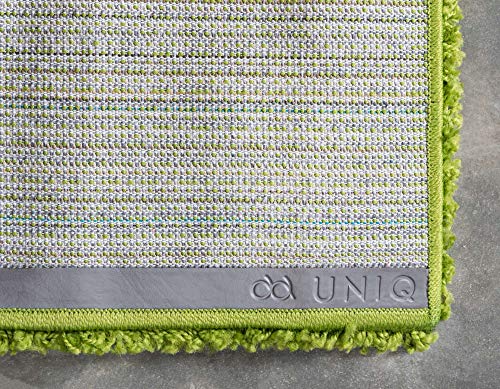 Unique Loom Solid Shag Collection Area Rug (2' x 3' 1" Rectangle, Grass Green) - color: Grass Green, size: 2' x 3'1" (Rectangular)