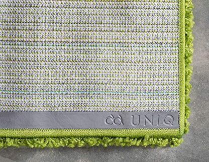Unique Loom Solid Shag Collection Area Rug (2' x 3' 1" Rectangle, Grass Green) - color: Grass Green, size: 2' x 3'1" (Rectangular)