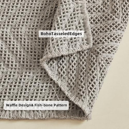 BULULOM Upgraded Bath Mat, Non Slip, Machine Washable - Super Absorbent Waffle Weave, Rubber Backed, Ultra Soft - Gray, 17" x 24" - color: Aa-grey, size: 17"*24"